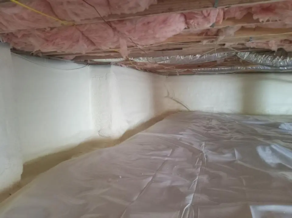 Crawl space encapsulation with closed-cell spray foam for Metal Roof Coating in Middlesborough